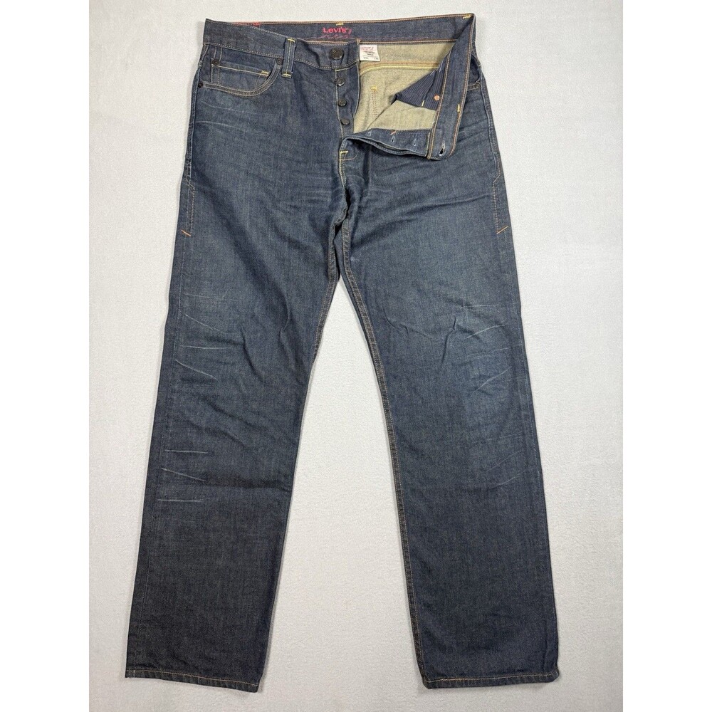 Vintage Levis RED Jeans Mens W34 L32 Vintage Straight Pocket Print Y2K Archive